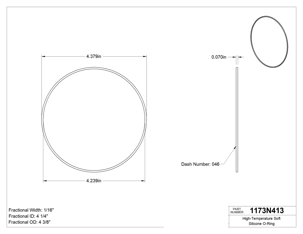 Technical drawing - 1173N413